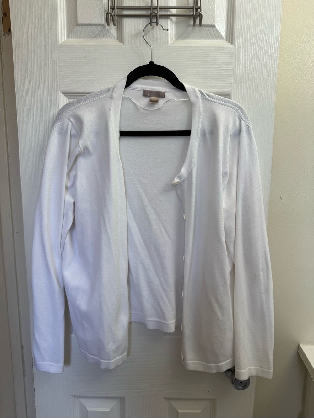 jcpenney White Women's Button-Front Cardigan